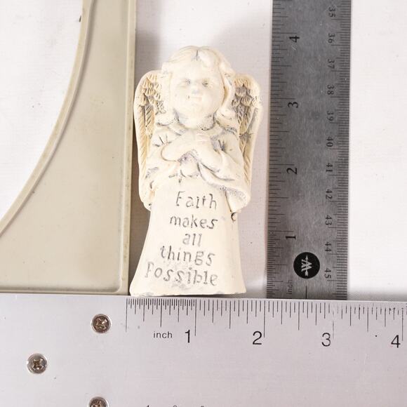 Faith Makes All Things Possible Angel Figurine Figure Statue Sculpture Art Decor - Picture 7 of 8